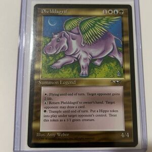 Magic: The Gathering Phelddagrif Card Summon Legend from Aliances Near Mint.
